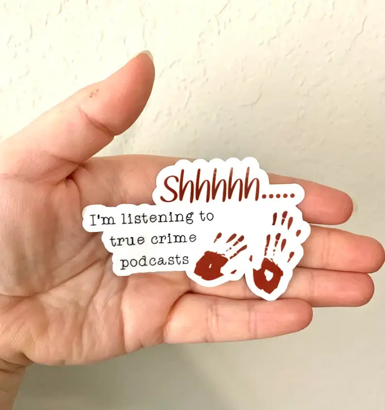 True Crime Vinyl Sticker