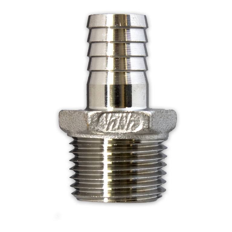 SS 1/2 Inch Barbed Hose 1/2 Inch Male