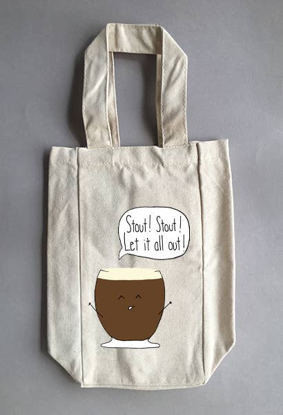 Stout Double Wine And Growler Tote