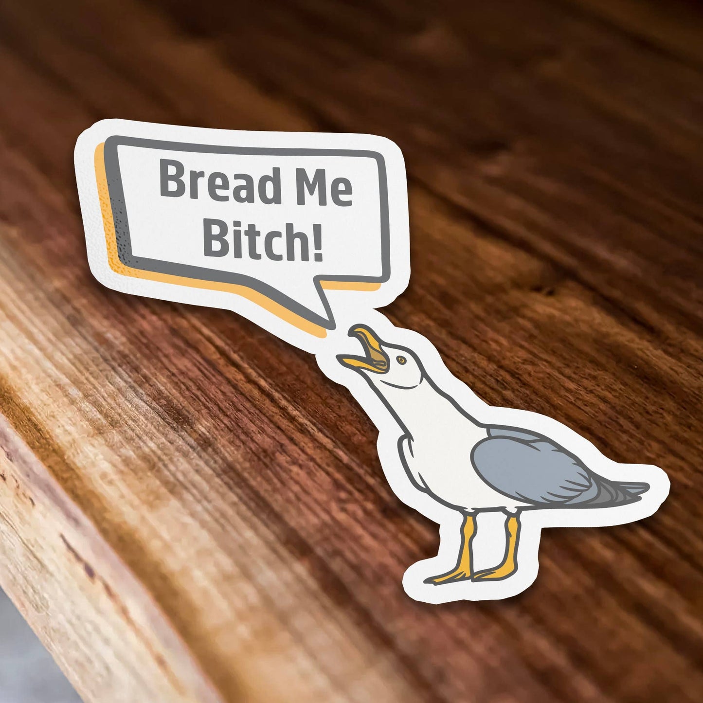 Bread Me Bitch Funny Meme Vinyl Sticker