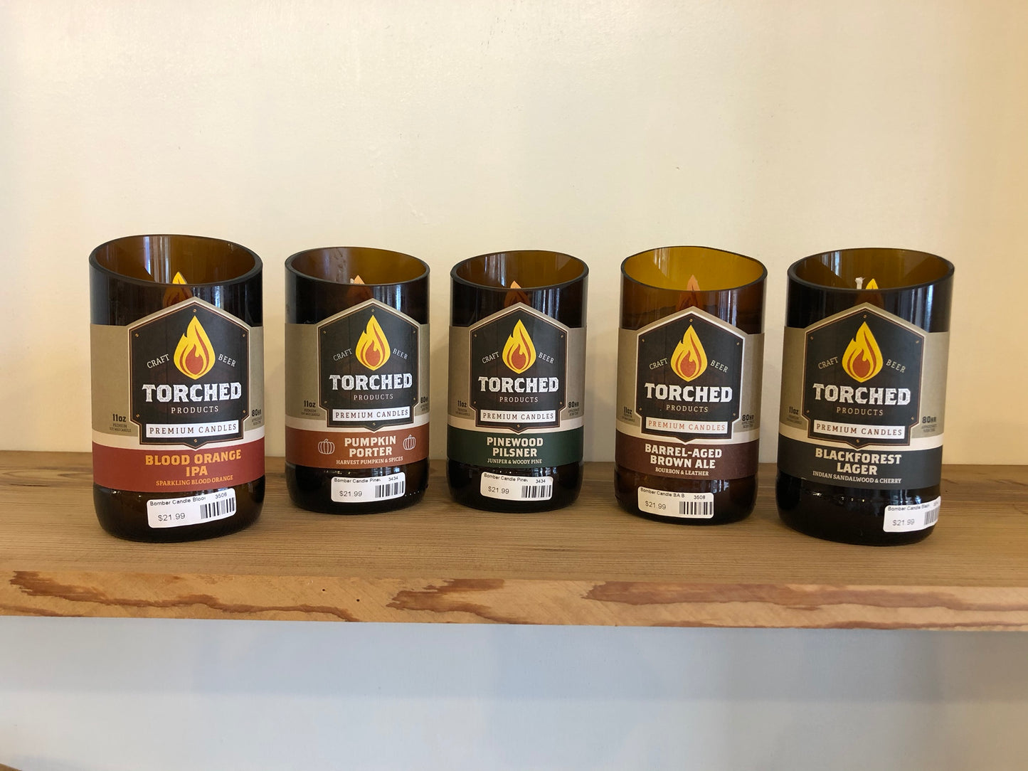 Torched Beer Candles
