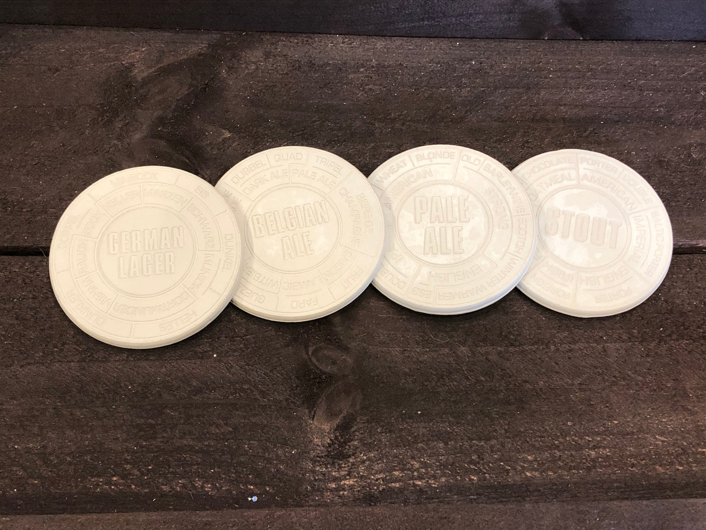 Pop Chart Concrete Coaster Set of 4
