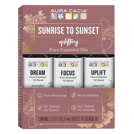 Aura Cacia Sunrise to Sunset Essential Oil Kit
