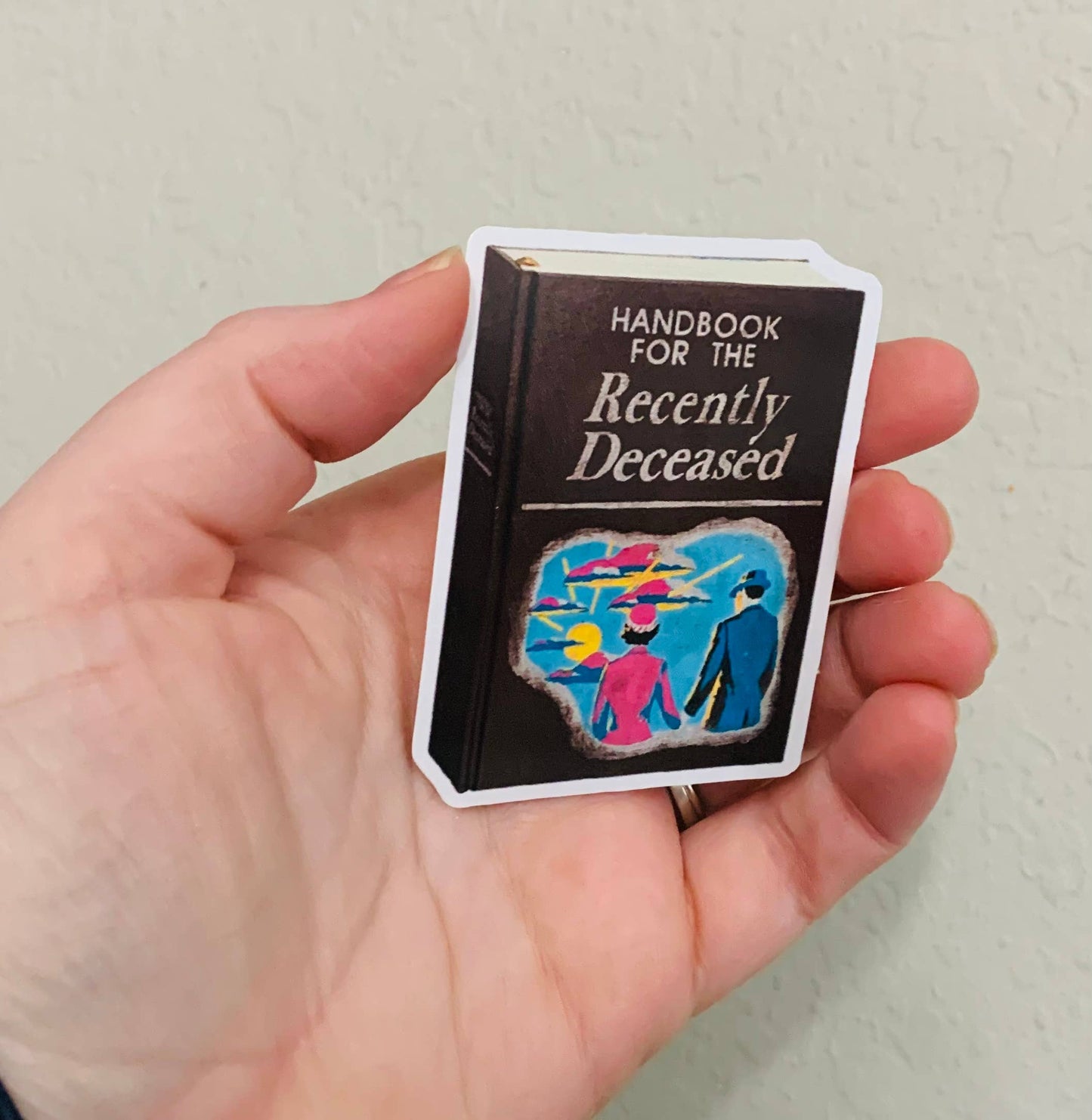Handbook for the Recently Deceased Beetlejuice Vinyl Sticker