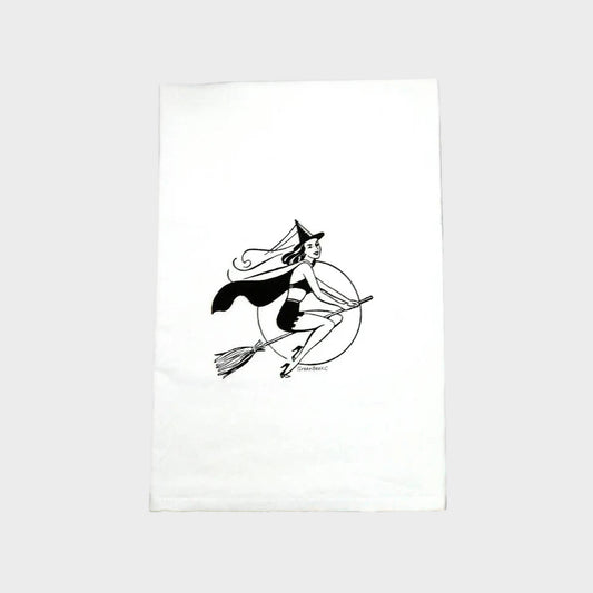 Halloween Witch Kitchen Tea Towel