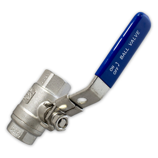 1/2 Inch 2-Piece Stainless Steel Ball Valve