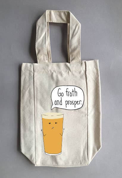 Froth Double Wine And Growler Tote