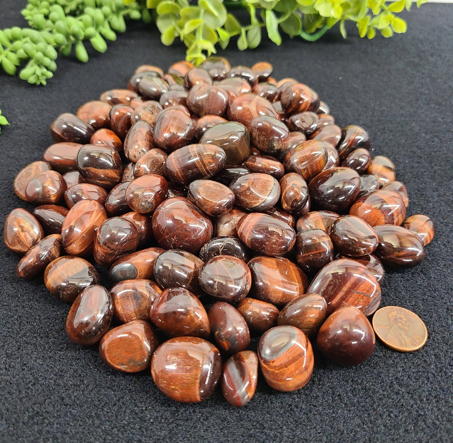 Red Tiger Eye Tumbled Stone
