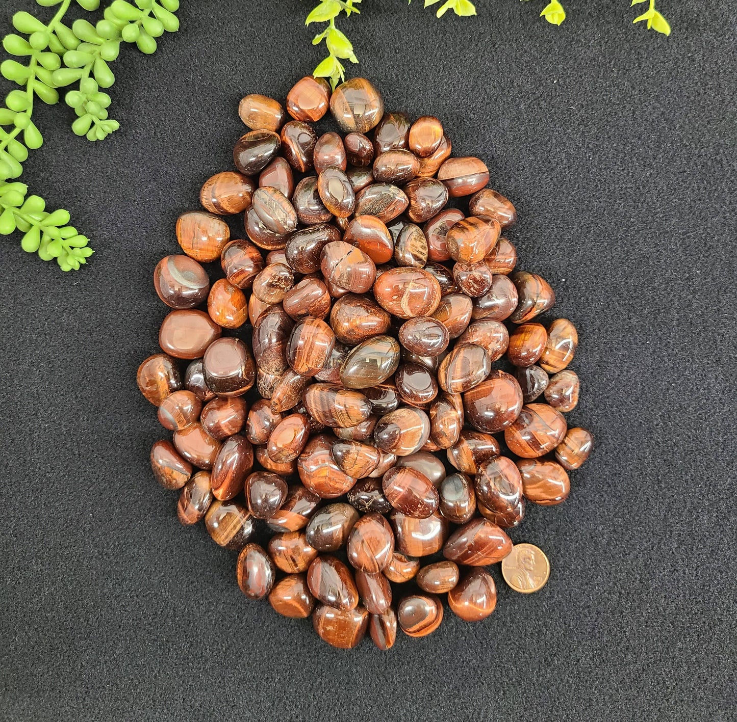 Red Tiger Eye Tumbled Stone