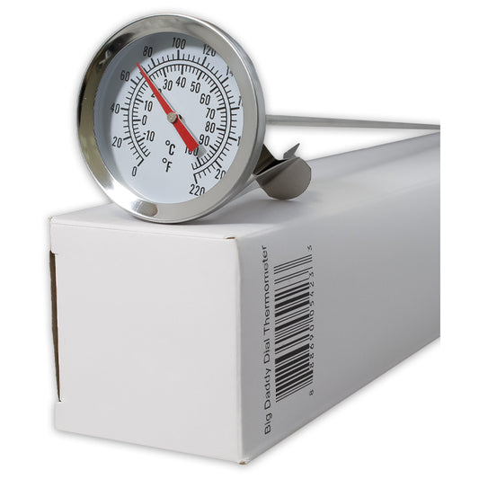 Metal Dial Thermometer with Clip