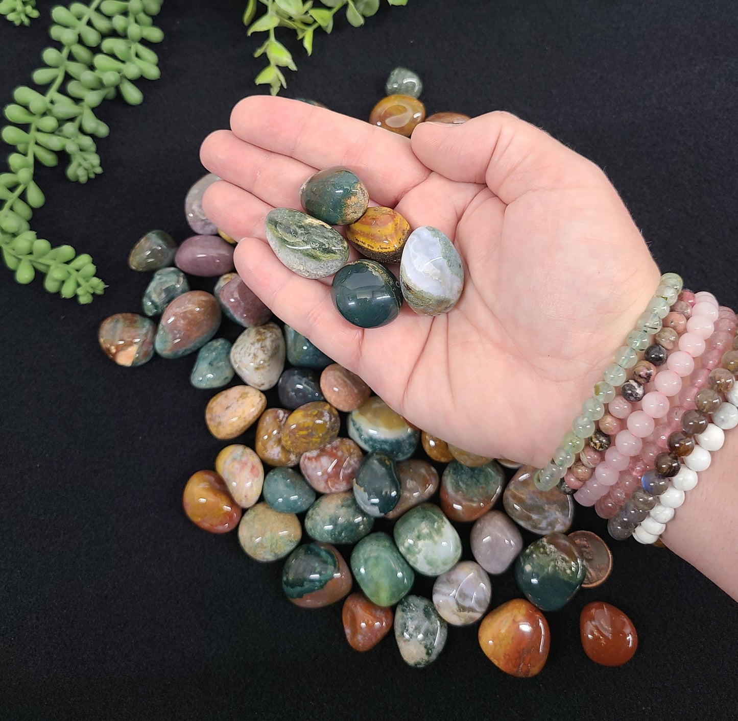 Ocean Jasper Tumbled Stone