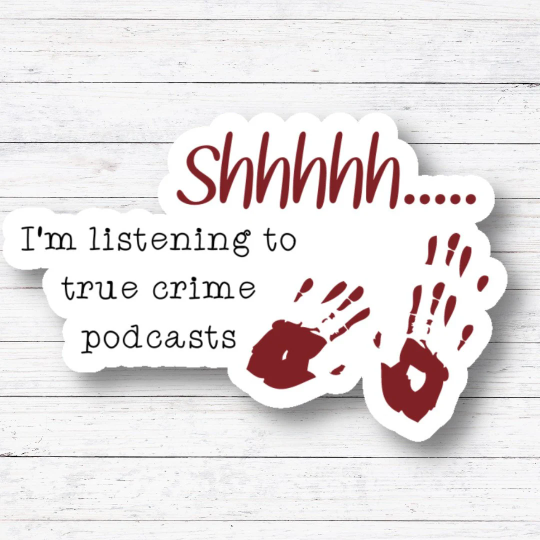 True Crime Vinyl Sticker