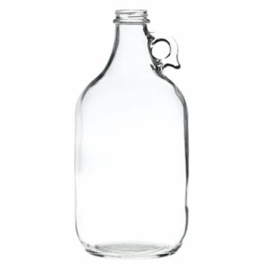 1/2 Gallon Clear Glass Jug