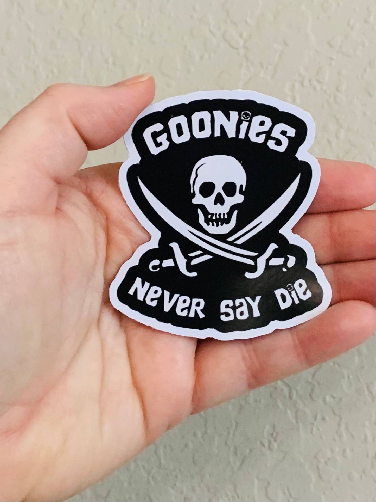 Never Say Die 80s Movie Vinyl Sticker