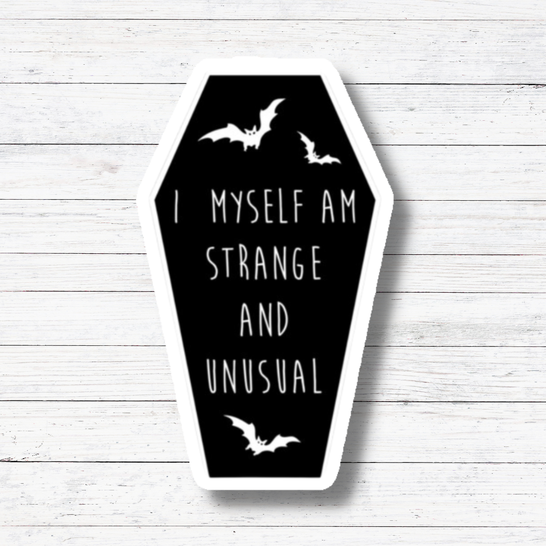 Strange & Unusual Beetlejuice Vinyl Sticker