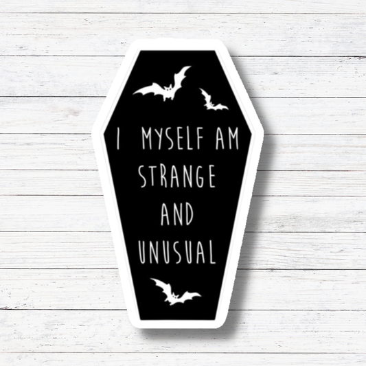 Strange & Unusual Beetlejuice Vinyl Sticker