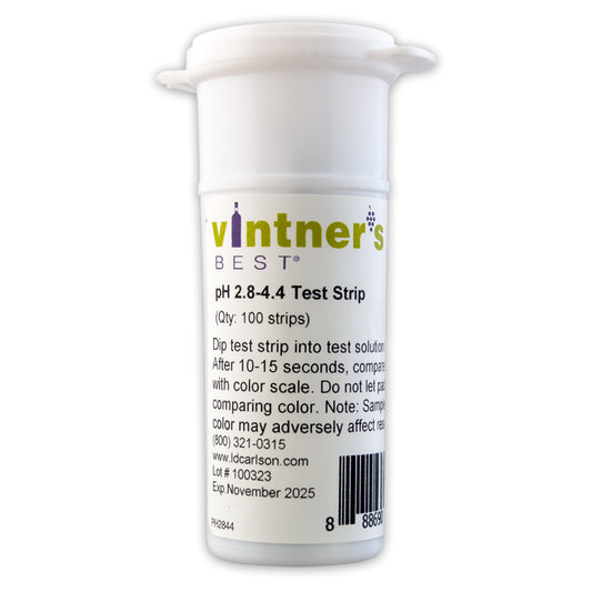 pH Strips Wine Range 2.8–4.4