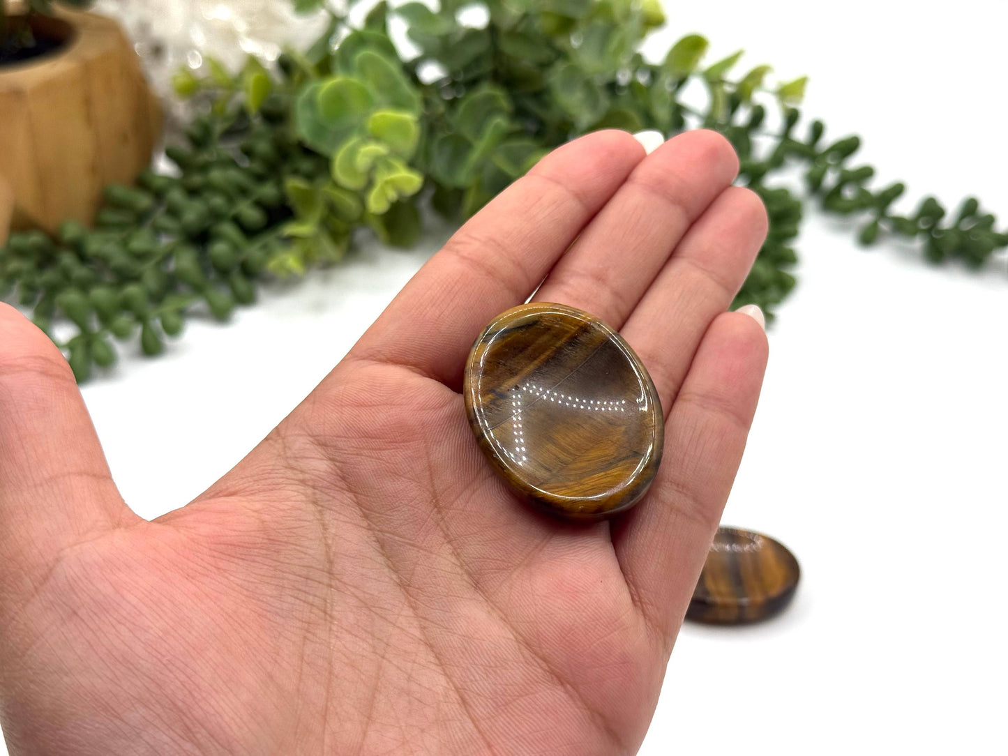 Yellow Tiger Eye Worry Stone