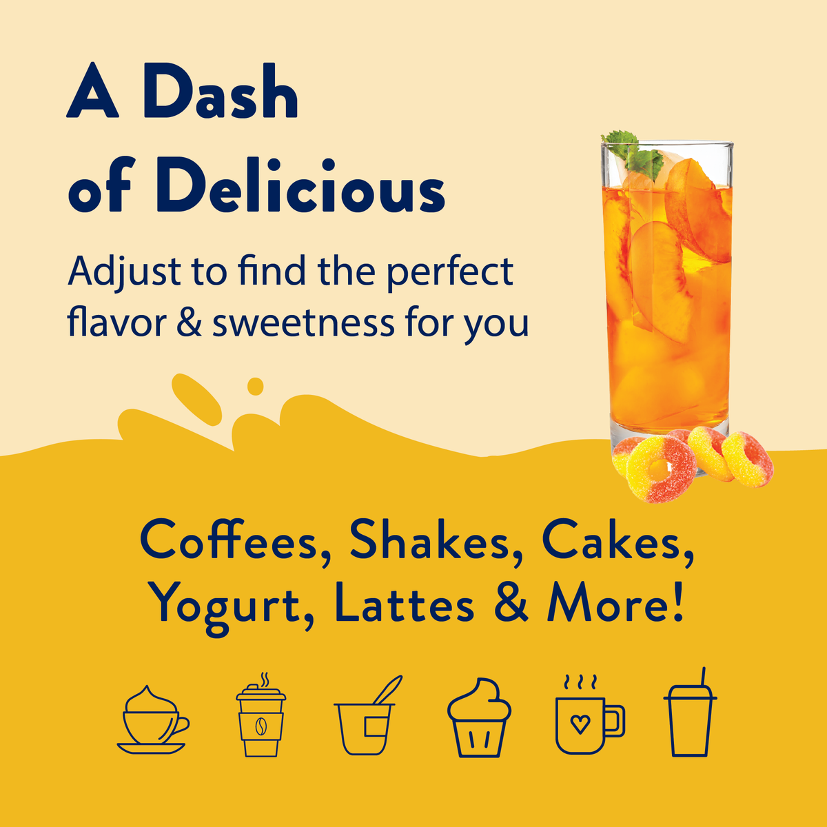 Sugar Free Peach Ring Flavor Burst + Energy