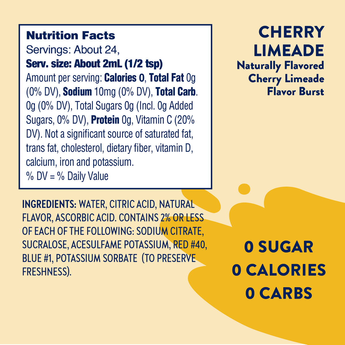 Sugar Free Cherry Limeade Flavor Burst