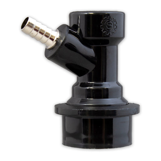 Liquid Disconnect 1/4 Inch Barbed Black Ball Lock