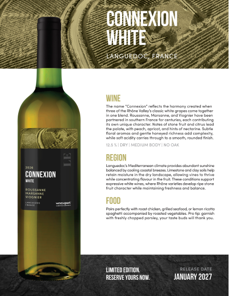 Winexpert LE26 Connexion White feature sheet
