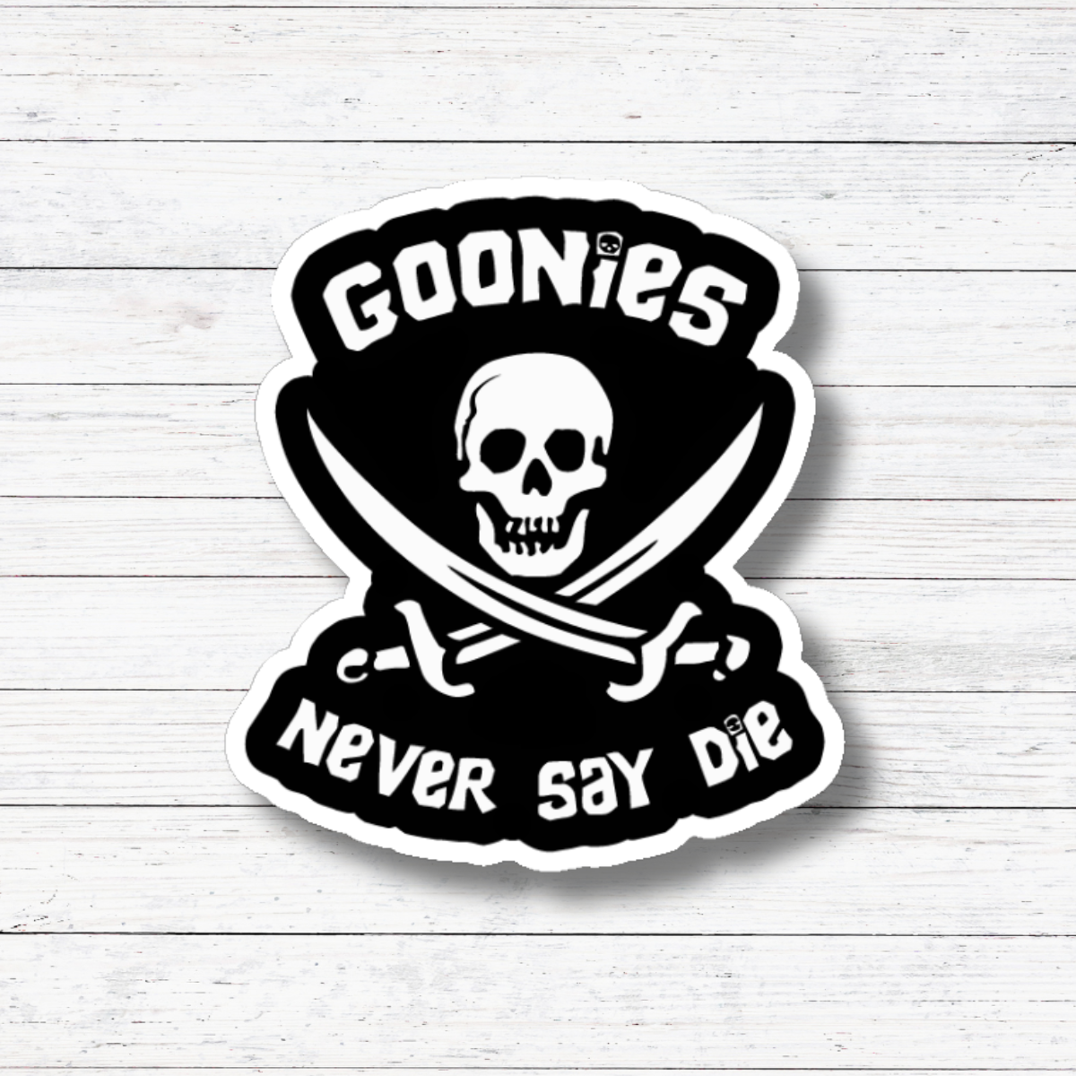 Never Say Die 80s Movie Vinyl Sticker