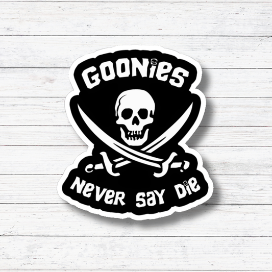 Never Say Die 80s Movie Vinyl Sticker