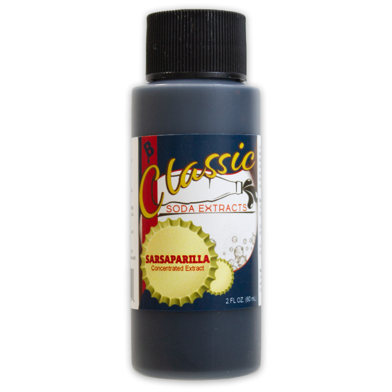 Brewer's Best Classic Sarsaparilla Soda Extract 2 fl oz bottle with black cap