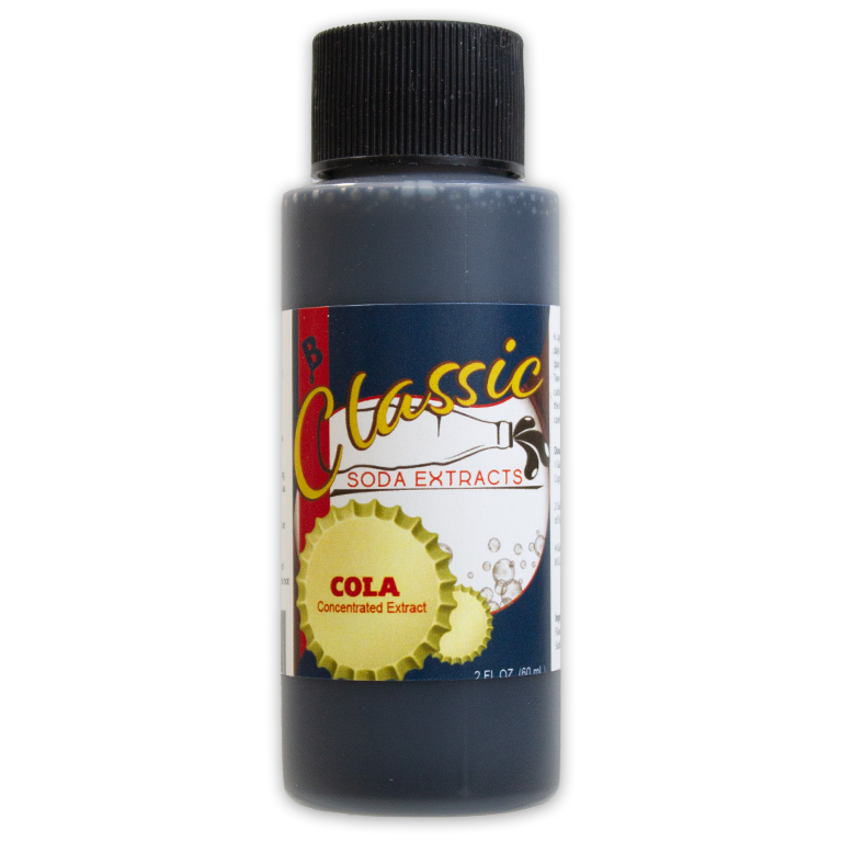 Brewer's Best Classic Cola Soda Extract 2 fl oz bottle with black cap