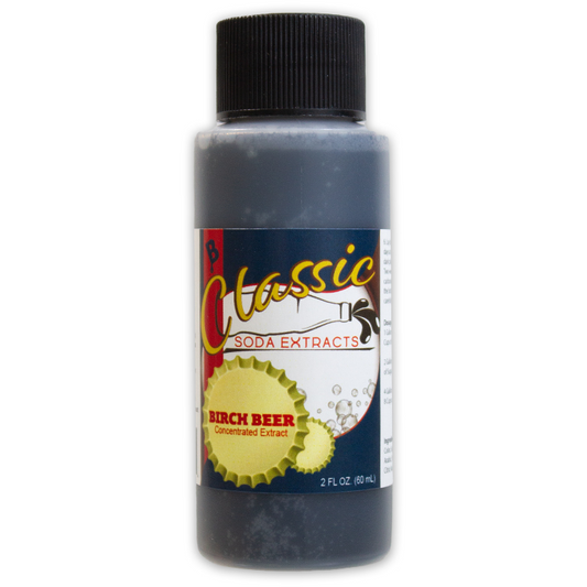 Brewer's Best Classic Birch Beer Soda Extract 2 fl oz bottle with black cap