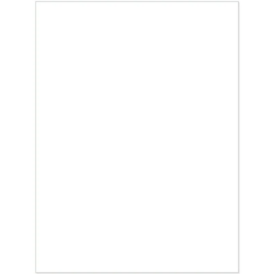 Blank white bottle label sheet