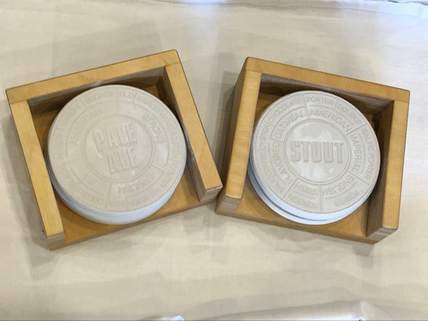 Pop Chart Concrete Coaster Set of 4